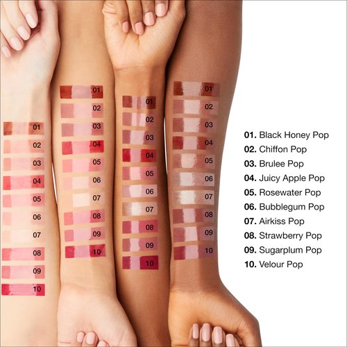 Clinique Pop Plush Creamy Lip Gloss With Hyaluronic Acid + Blend of Avocado, Aloe + Shea Butter | Hydrating + High Shine, Brulee Pop, 0.11 Fl Oz