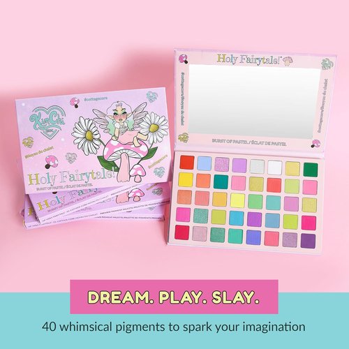 KimChiChic Beauty 40 Color Eyeshadow Palette - Highly Pigmented, Blendable & Long Lasting | Cruelty Free 1.26oz