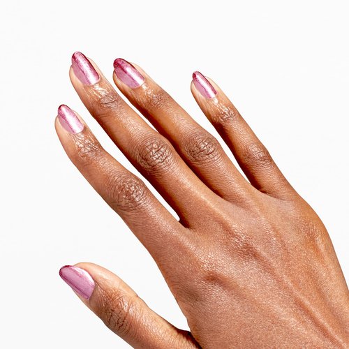OPI Nail Lacquer CosMIC Drop | Opaque Dark Pink Metallic Chip Resistant Nail Polish | Metallic Mega Mix Collection