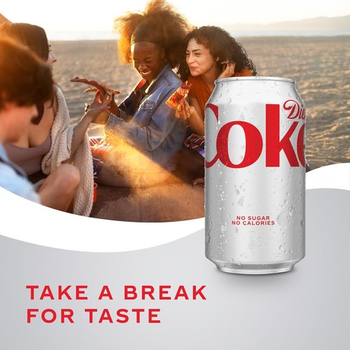 Diet Coke | Refreshing Soft Drink - 12 Fl Oz Cans, Convenient 12-Pack for Easy Enjoyment