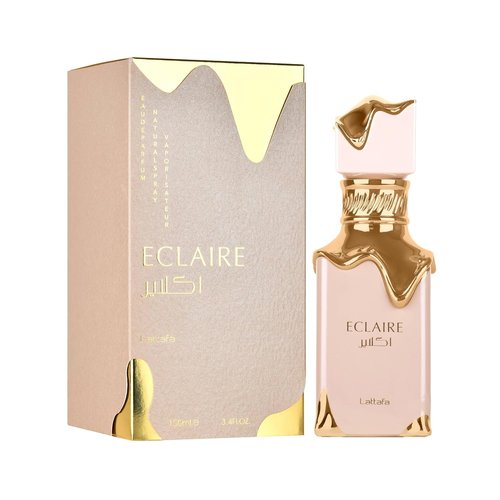 Lattafa Eclaire Eau de Parfum - Long-Lasting Vanilla & Caramel Fragrance for Women | 3.40 Oz / 100 ml