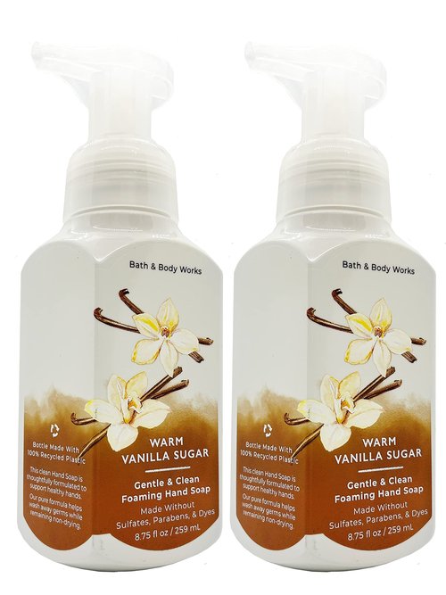 Bath and Body Works Gentle Foaming Hand Soap 8.75 Oz, 2 Pack (Warm Vanilla Sugar)
