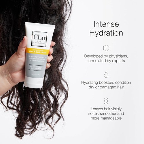 CLn® Hair & Scalp Mask Conditioner - Deep Hydration for Dry, Damaged Hair & Scalp, Eucalyptus Scent, 6 fl. oz.