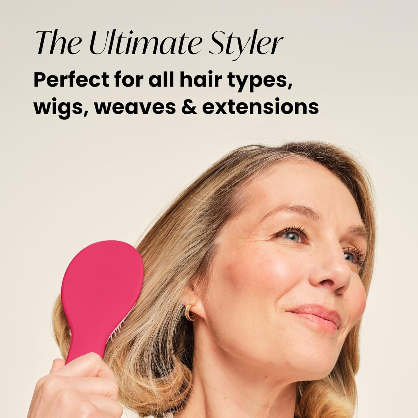 Tangle Teezer Ultimate Detangler Chrome Edition - Perfect for Wet & Dry Hair | Includes Ultimate Styler Brush