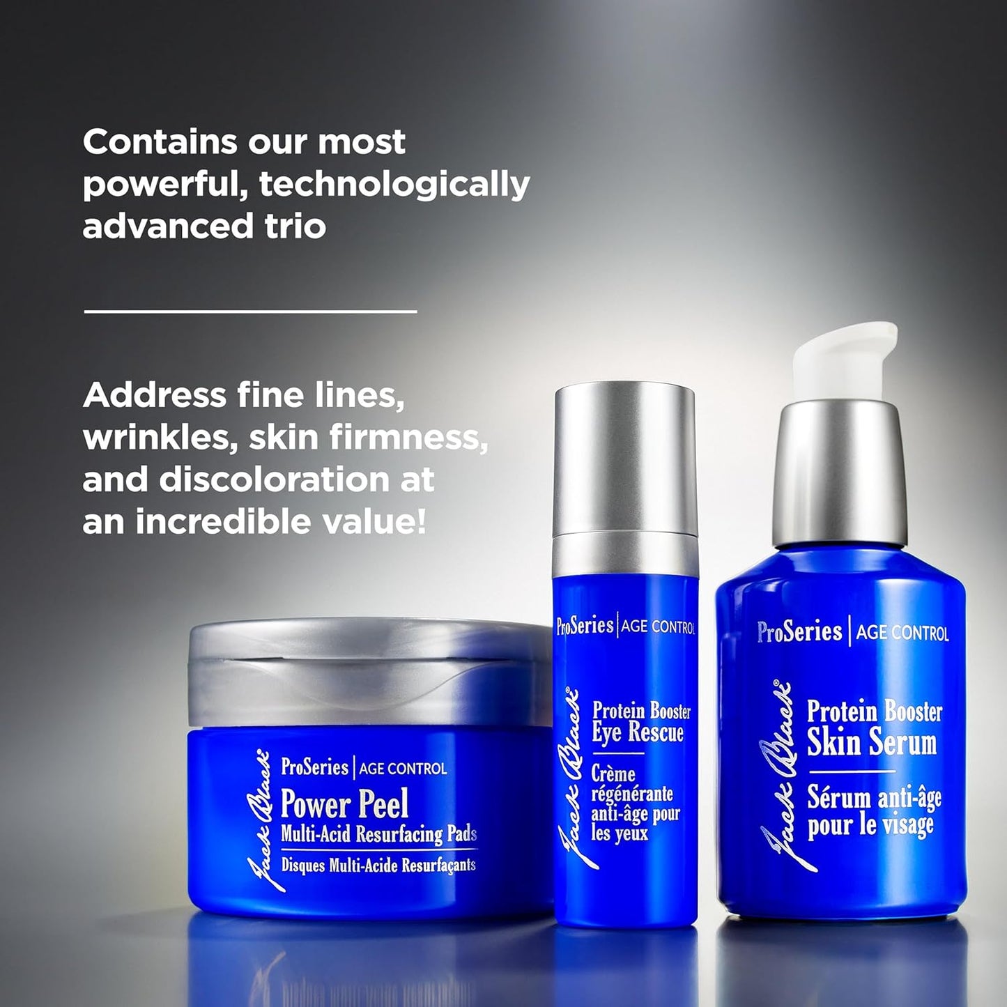 Jack Black Protein Booster Skin Serum - Anti-Aging Face Serum for Men | Peptide & Antioxidant Formula