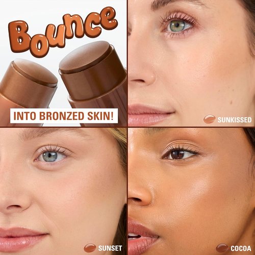 Revolution Beauty London Jelly Bronzer Tint - Vegan Bronzing Makeup for Sun-Kissed Glow | Dark Cocoa, 0.28 oz