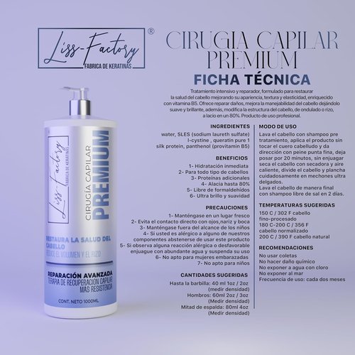 Liss-Factory Hair Surgery Treatment - 500ml Nourishing Formula for Healthy, Shiny Hair