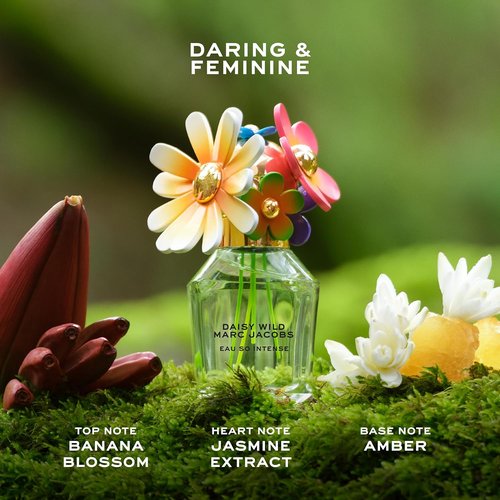 Marc Jacobs Daisy Wild Intense Eau de Parfum - Adventurous Floral Women's Fragrance - Notes of Banana Blossom, Jasmine & Tuberose