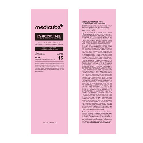 medicube Rosemary PDRN Clarifying Shampoo | Refreshing, Nourishing Care for Fine, Weak-Looking Hair | Amino Acid for Strengthening & Nourishing Formula | Korean Hair Care, 13.52 fl.oz
