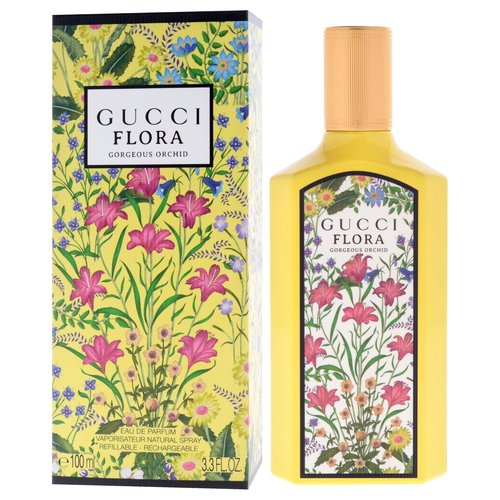 Gucci Flora Gorgeous Orchid Eau de Parfum Spray - 3.3 oz Refillable Bottle for Women