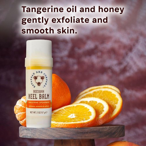 Savannah Bee Company Beeswax Heel Balm - Nourishing Foot Balm for Cracked Heels | Tangerine Scent