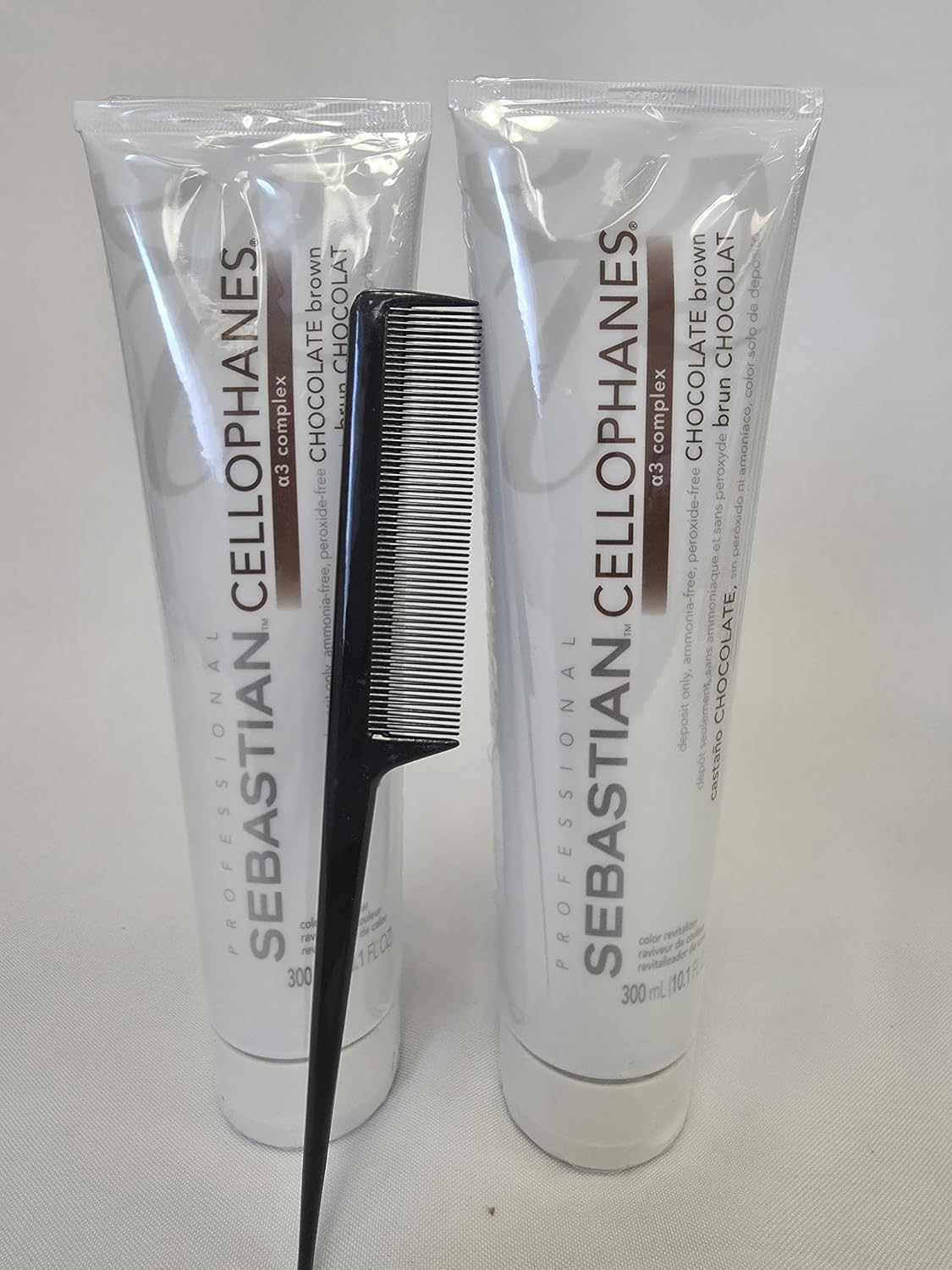 Skiennix Chocolate Brown Cellophane Wrap - Pack of 2 with Comb for Easy Use
