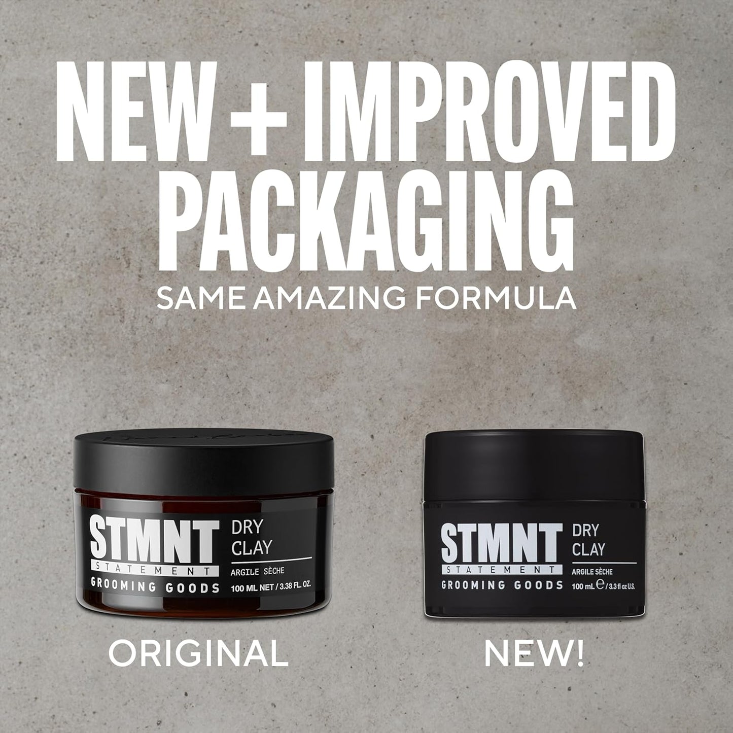 STMNT Grooming Goods Dry Clay - Extra Matte Finish & Super Strong Control | Easy to Wash Out