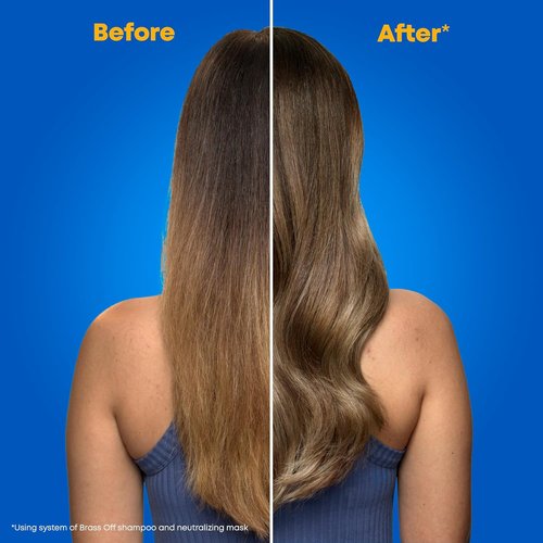 Matrix Brass Off Blue Hair Mask - Neutralizes Brassy Tones for Color-Treated Brunettes & Blondes