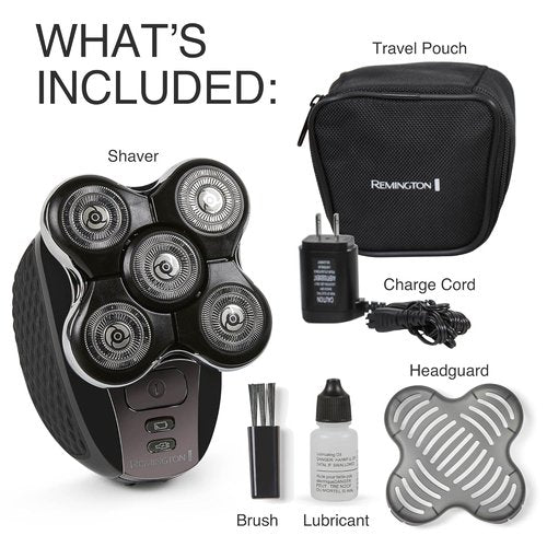 Remington XR7000 Balder Pro Rotary Shaver - Rechargeable Waterproof Electric Razor for Men | Black