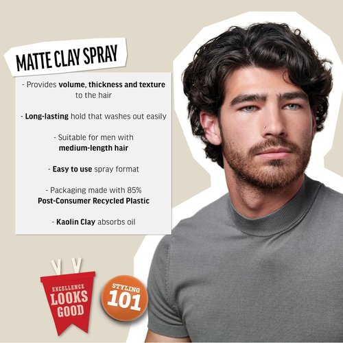 American Crew Matte Clay Spray - Texturizing Hair Styling Product | 5.1 Fl Oz