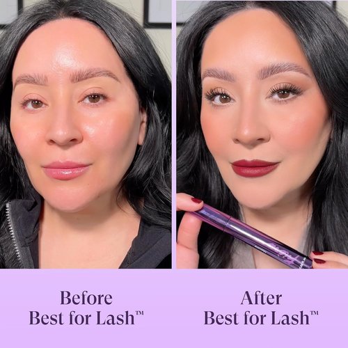 Fièra Best for Lash™ Mascara for Women Over 40 - Volumizing & Lengthening Peptide Formula, Brown
