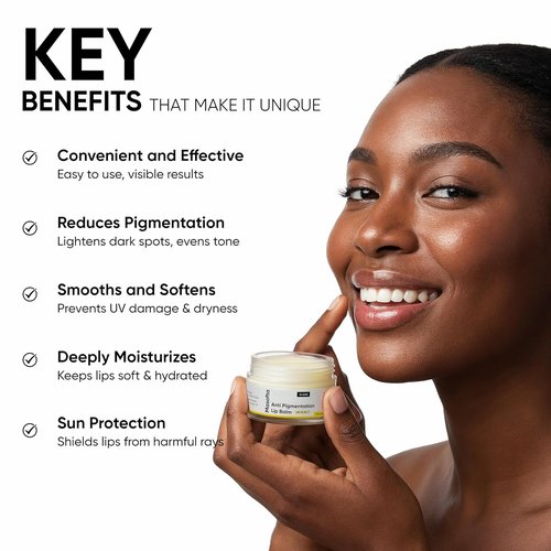 Masofta Shea Butter Lip Balm - Smooth, Crack-Free Lips with Kojic Acid & SPF 30 | 0.52 oz