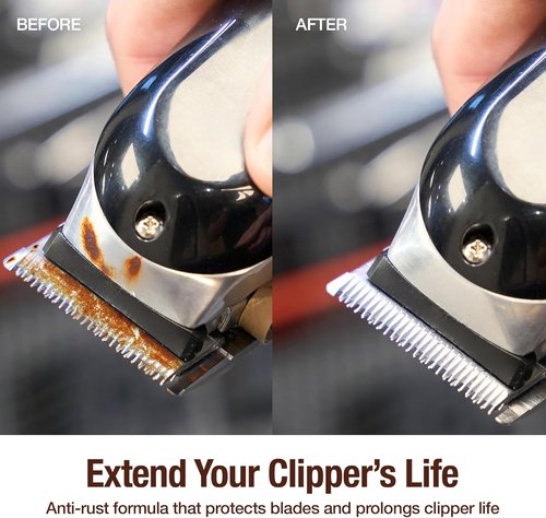 BARBICIDE Clippercide 5-in-1 Disinfectant Spray - 15oz | Cleans, Lubricates, Cools & Prevents Rust | Ideal for Barbers, Stylists & Pet Groomers