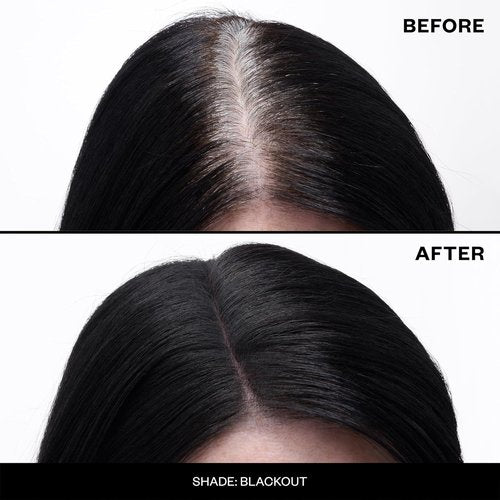 IGK Never Miss Root Touch-Up Spray - Sweat-Resistant Gray Coverage for Black Hair, 2.0 oz