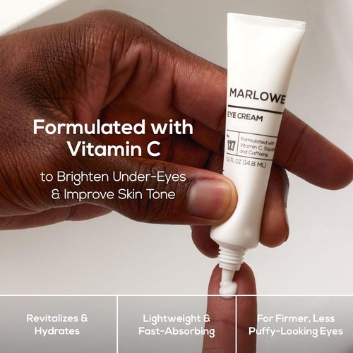 Marlowe. No. 127 Men's Eye Cream - Vitamin C & Caffeine for Puffiness, Wrinkles & Dark Circles | 0.5 FL Oz