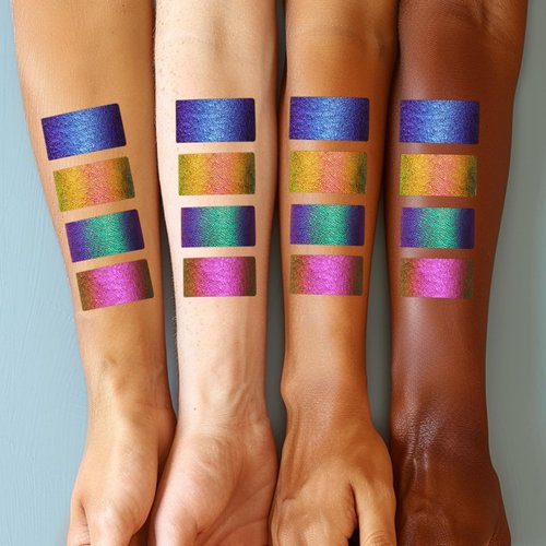 UCANBE Chameleon Liquid Eyeliner - Purple Yellow, Multi-Chrome Metallic Shift Eyeliner, Waterproof Glitter Eyeliner with Soft Fine Tip for Multi-Dimensional Eye Looks