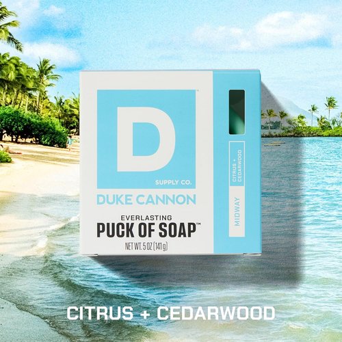 Duke Cannon Supply Co. Bar Soap - Hydrating Men's Rounded Soap with Masculine Scents - 5 oz Disc