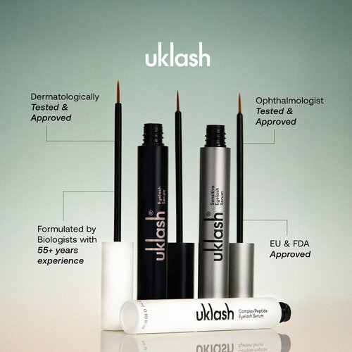UKLASH Eyelash Growth Serum For Longer & Fuller Lashes - 3ml. Clinically Proven Formula for Naturally Longer Lashes and Extensions. Vegan & Cruelty-Free