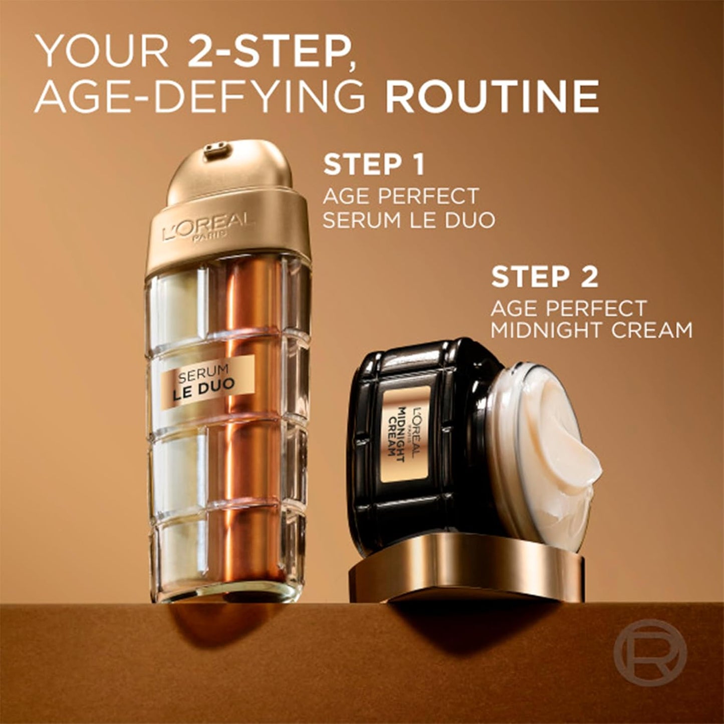 L'Oreal Paris Age Perfect Serum - Brightening & Firming Anti-Aging Formula with Collagen Peptide & Vitamin C, 1 fl oz