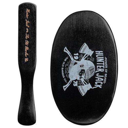 Hunter Jack Beard Brush - Natural Boar Bristle Grooming Kit | Soft Mustache Brush for Men