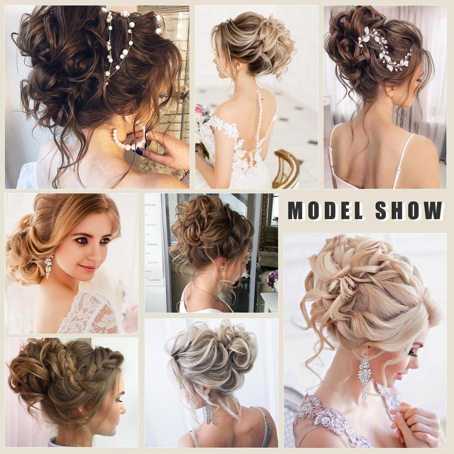 WZNBBOY Messy Bun Hair Piece Claw Clip Synthetic Chignon Tousled Updo with Tendrils Hair Extensions Hair Bun Curly Wavy Faux Hair Bun Hair Scrunchies Hair Accessories for Women（Light Blonde）