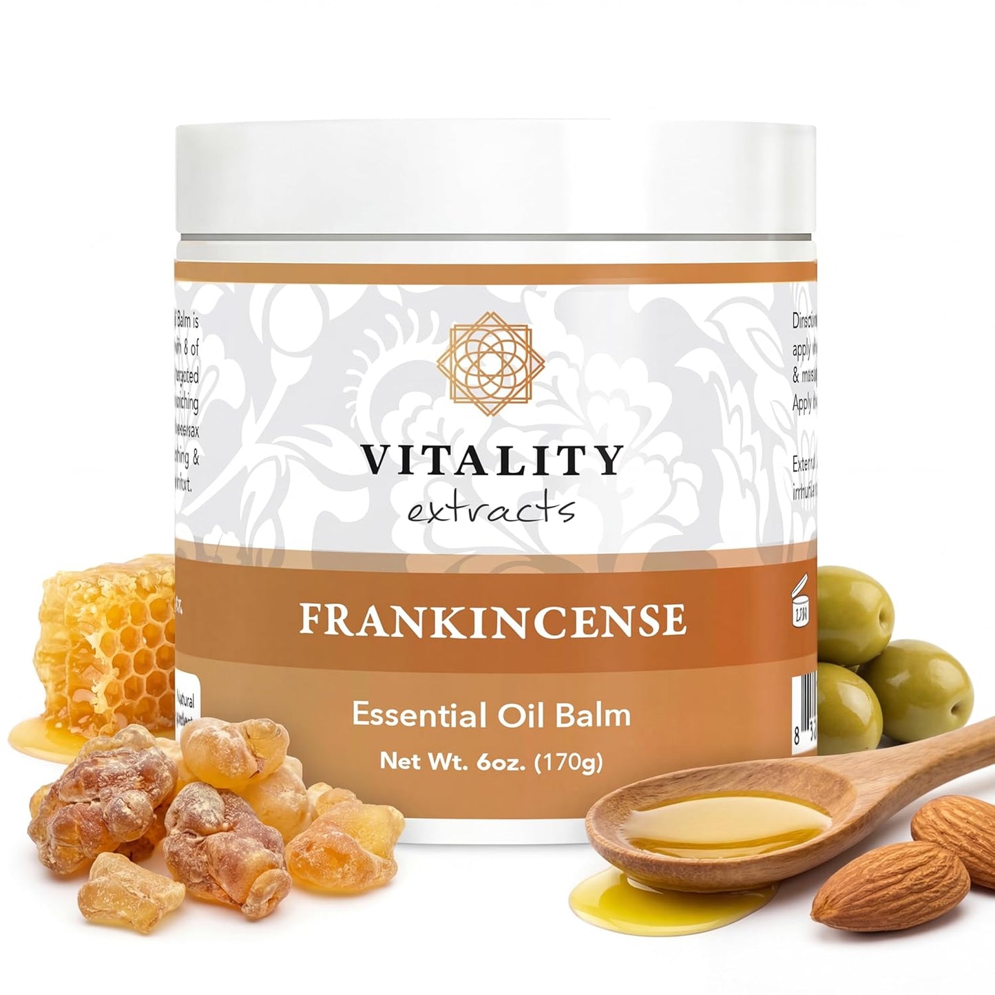 Vitality Extracts Frankincense Balm - 6oz Moisturizing Balm for Dry, Cracked Skin | All Skin Types