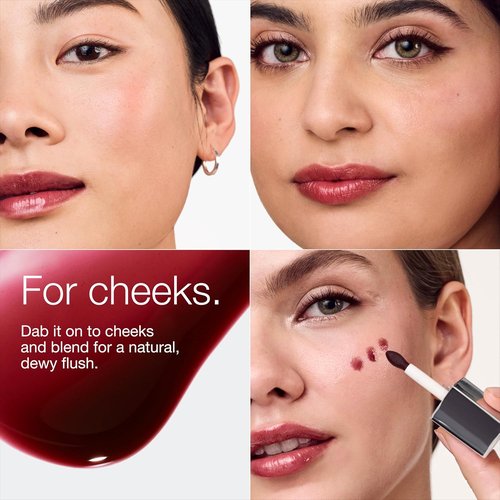 Clinique Pop Lip + Cheek Oil - Natural Dewy Flush in Black Honey, Pink & Nude Honey Shades