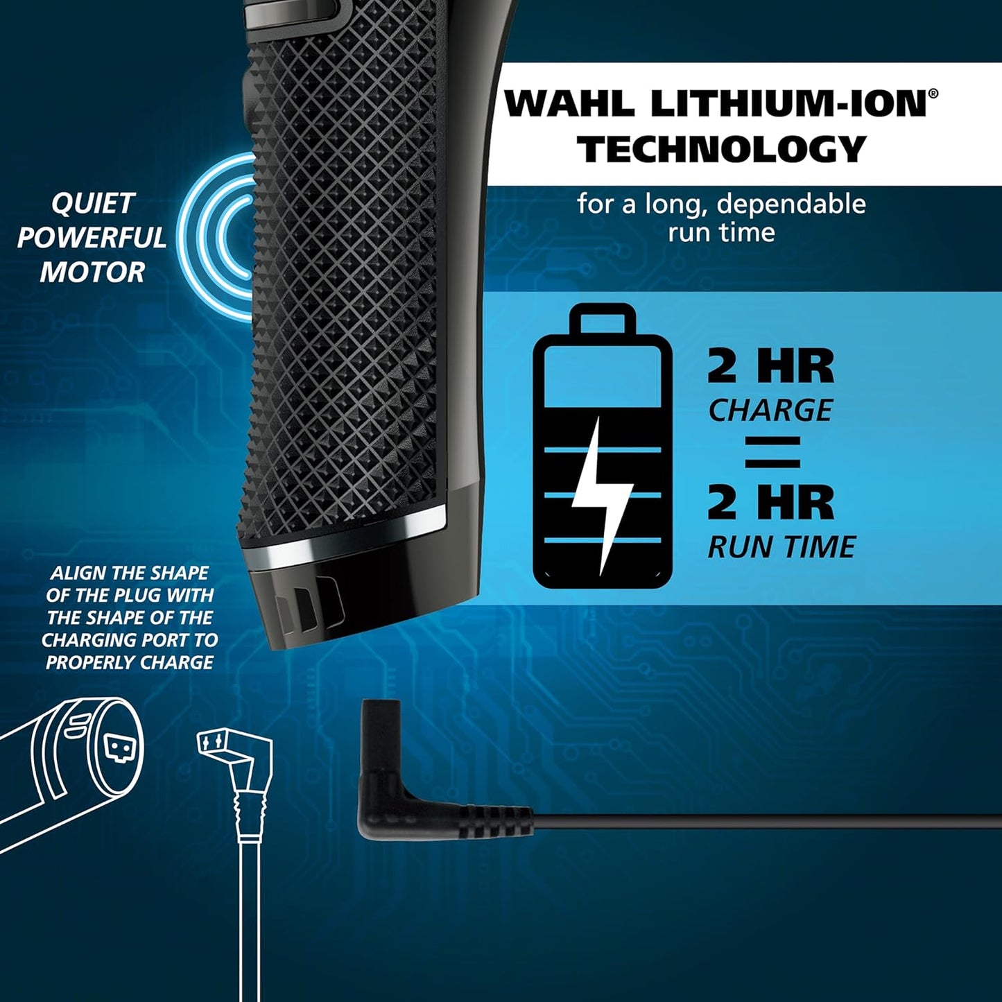 Wahl USA Pro Series Skeleton Trimmer - Cordless Lithium-Ion Beard & Hair Clipper with Near Zero Gap Blade