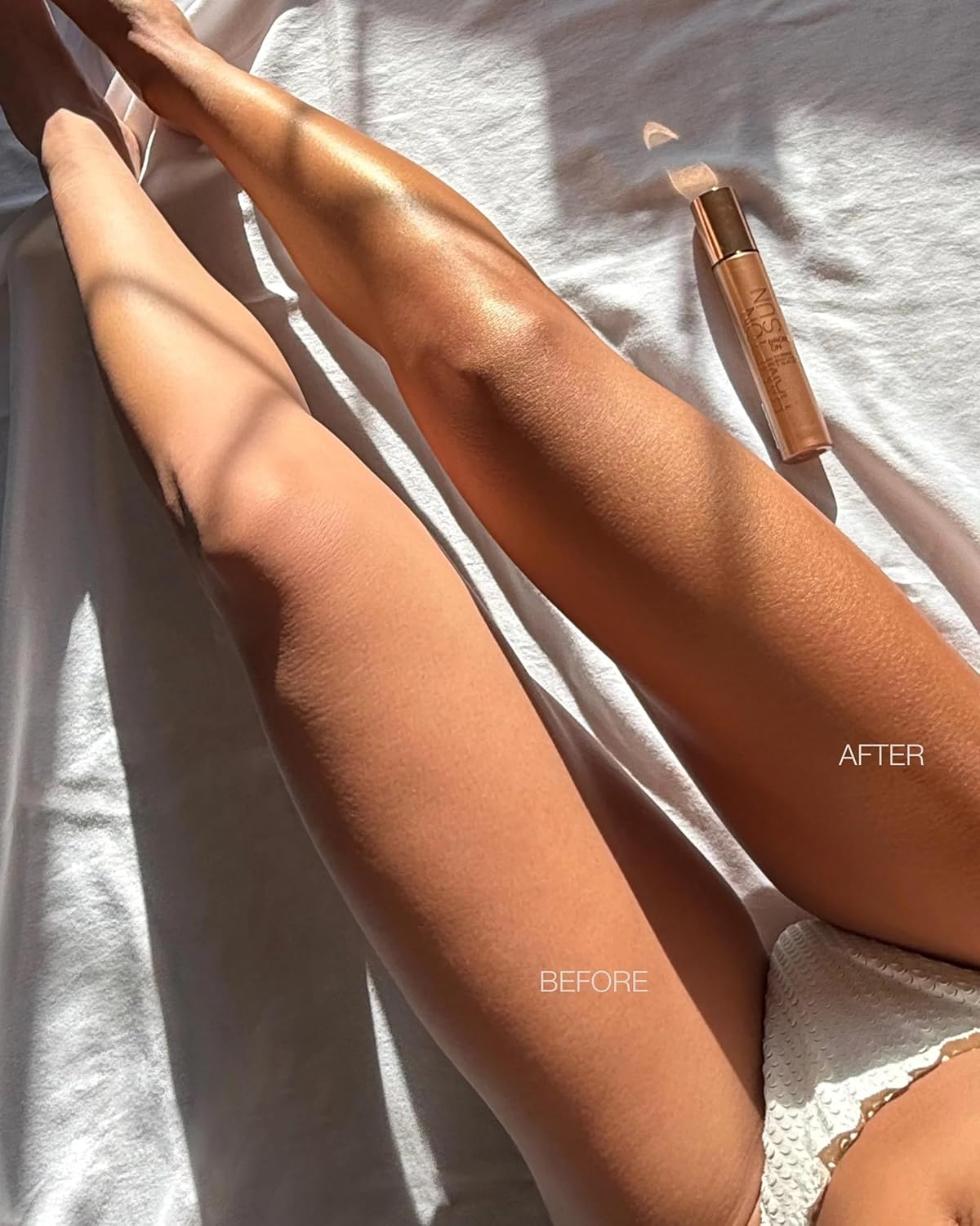 Hampton Sun Bronze-On Shimmer Body Luster - Instant Bronzing Gelée for Smooth, Radiant Skin | Deeply Hydrating & Firming