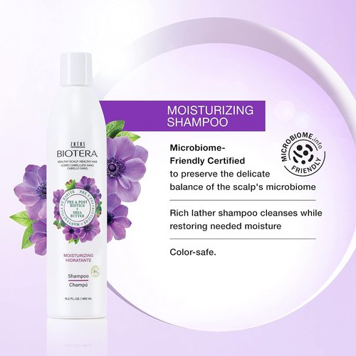 BIOTERA Moisturizing Shampoo & Conditioner Set - Hydrates Dry, Medium, Fine Hair | Vegan, Cruelty-Free, 15.2 Fl Oz