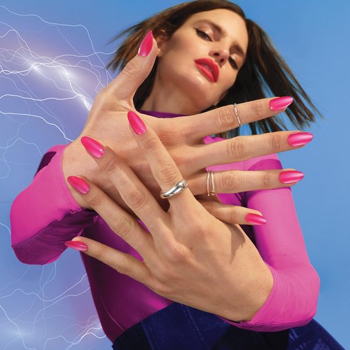 Sally Hansen Miracle Gel Supercharged Pinks Nail Polish | Salon Quality Gel-Like Formula, Two-Step System, No UV Light Needed, Long Lasting | 580 Unstop-purple | Purple Crème Nail Color