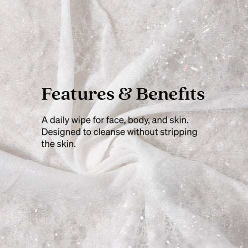 Loved01 Face & Body Cleansing Wipes, John Legend Skincare, Oil Free, No Rinse, Green Tea Extract, Blemish Prone Skin, Lavender Scent, On the Go, Vegan & Cruelty-Free, 24 Wipes