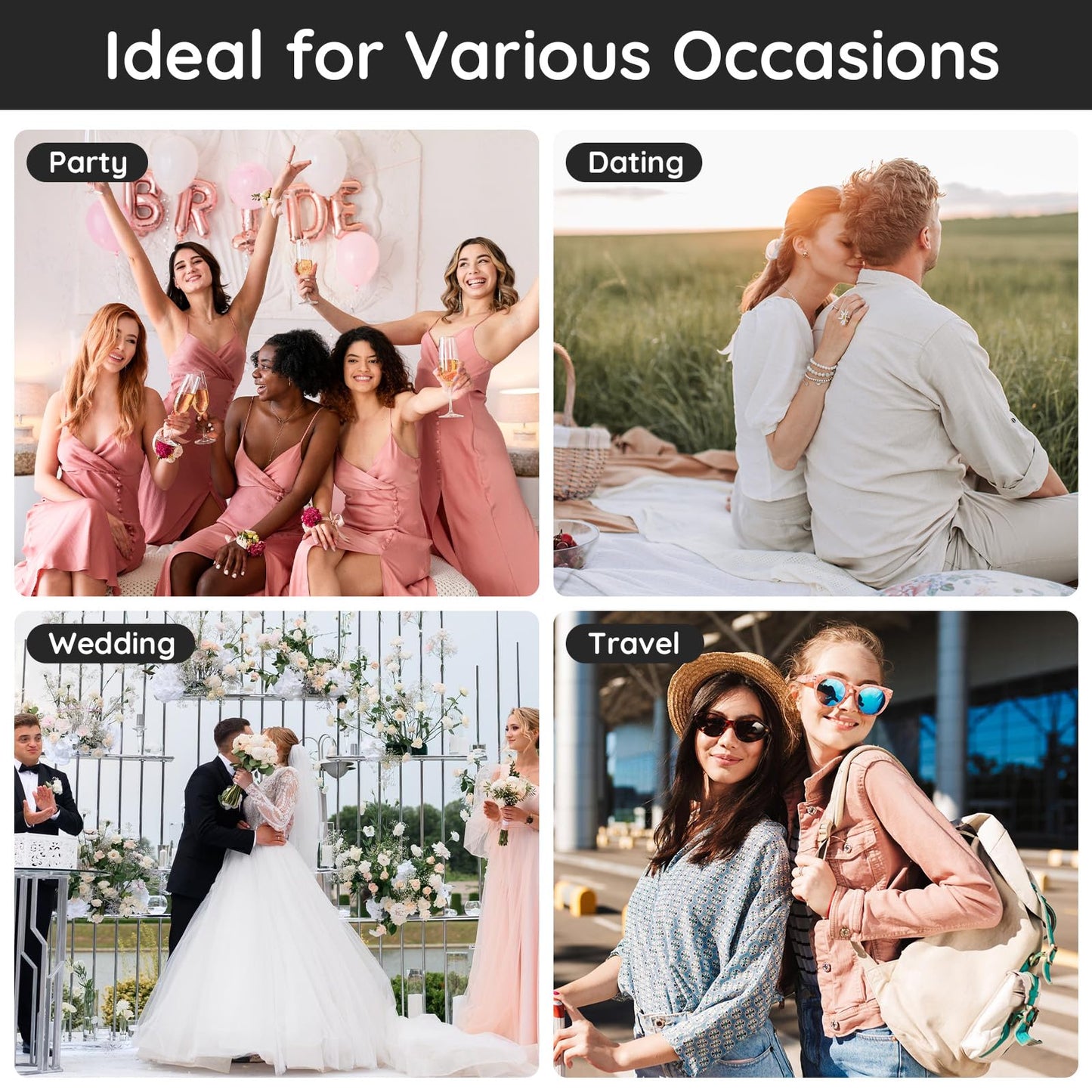 Segbeauty 10ML Refillable Perfume Bottle, 10 Packs Fine Mist Atomizer Sprayer for Perfume, Empty Glass Spray Bottle Mini Portable Travel Perfume Atomizer Toiletries Fragrance Scent Pump Dispenser