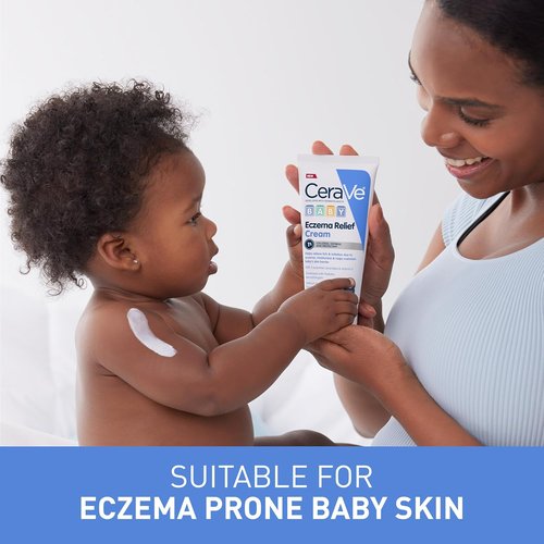 CeraVe Baby Eczema Relief Cream - 1% Colloidal Oatmeal & Vitamin E, Soothes Itchy Skin | 5oz