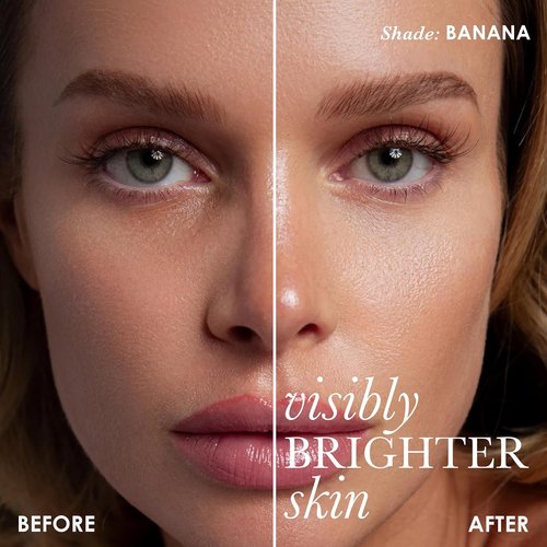 Rodial Banana Lowlighter Liquid Concealer - Travel Size 0.05 fl oz | Brighten Dark Circles with Hyaluronic Acid & Vitamin E