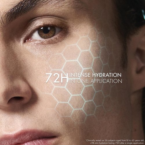 Biotherm Homme Aquapower Hydrating Cream - 72H Long-Lasting Moisturizer with Hyaluronic Acid | 1.7 Fl. Oz.