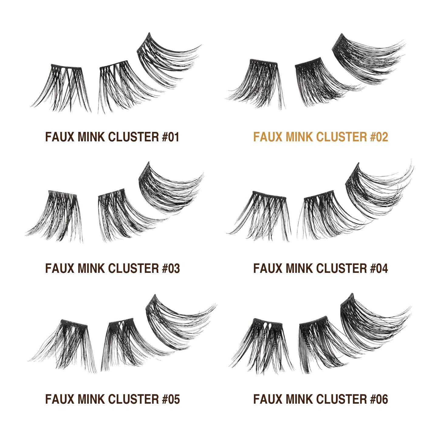 VLuxe Extended Collection: DIY Eyelash Extension 3D Extended - Featherlight Synthetic Reusable Artificial Eyelashes Multipack Lash Clusters