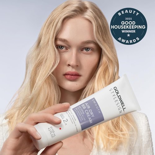 Goldwell StyleSign Air-Dry BB Cream - Lightweight Hair Cream for Effortless Styling | 3.4 oz