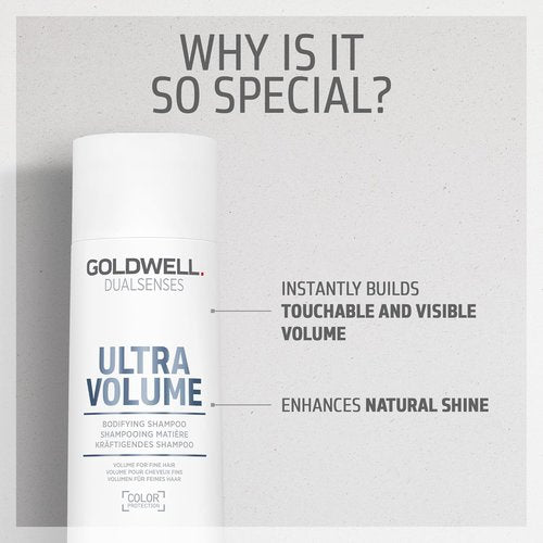 Goldwell Dualsenses Ultra Volume Shampoo - Bodifying Formula for Full-Bodied Hair | 300mL