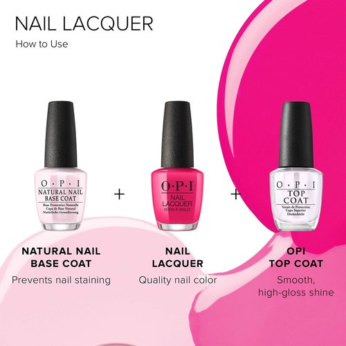 OPI Nail Lacquer Purple With a Purpose | Opaque Dark Purple Shimmer Chip Resistant Nail Polish | Fast Drying, Streak Free