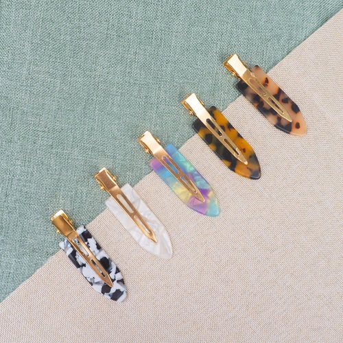 Gingbiss No Bend Hair Clips - 10 Pcs No Crease Styling Clips with Storage Box | 2.7" for Bangs & Waves