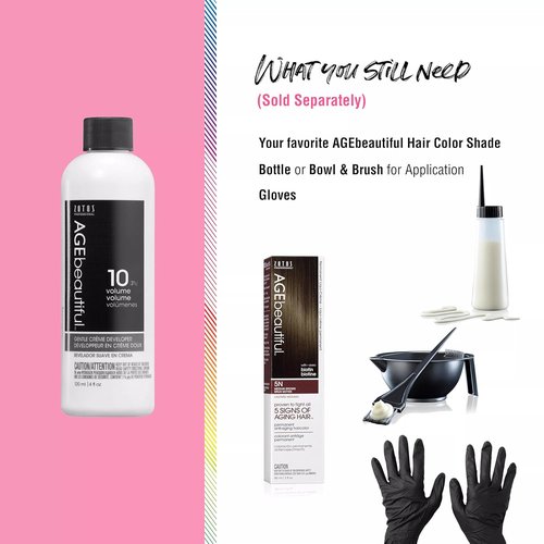 AGE Beautiful Gentle Creme Hair Developer - Long-Lasting Color for Gray Coverage | Professional Salon Quality