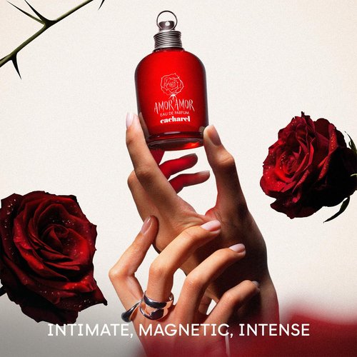 Cacharel Amor Amor Eau de Parfum Spray for Women - Floral & Fruity Fragrance with Bergamot, Rose & Cedar Notes