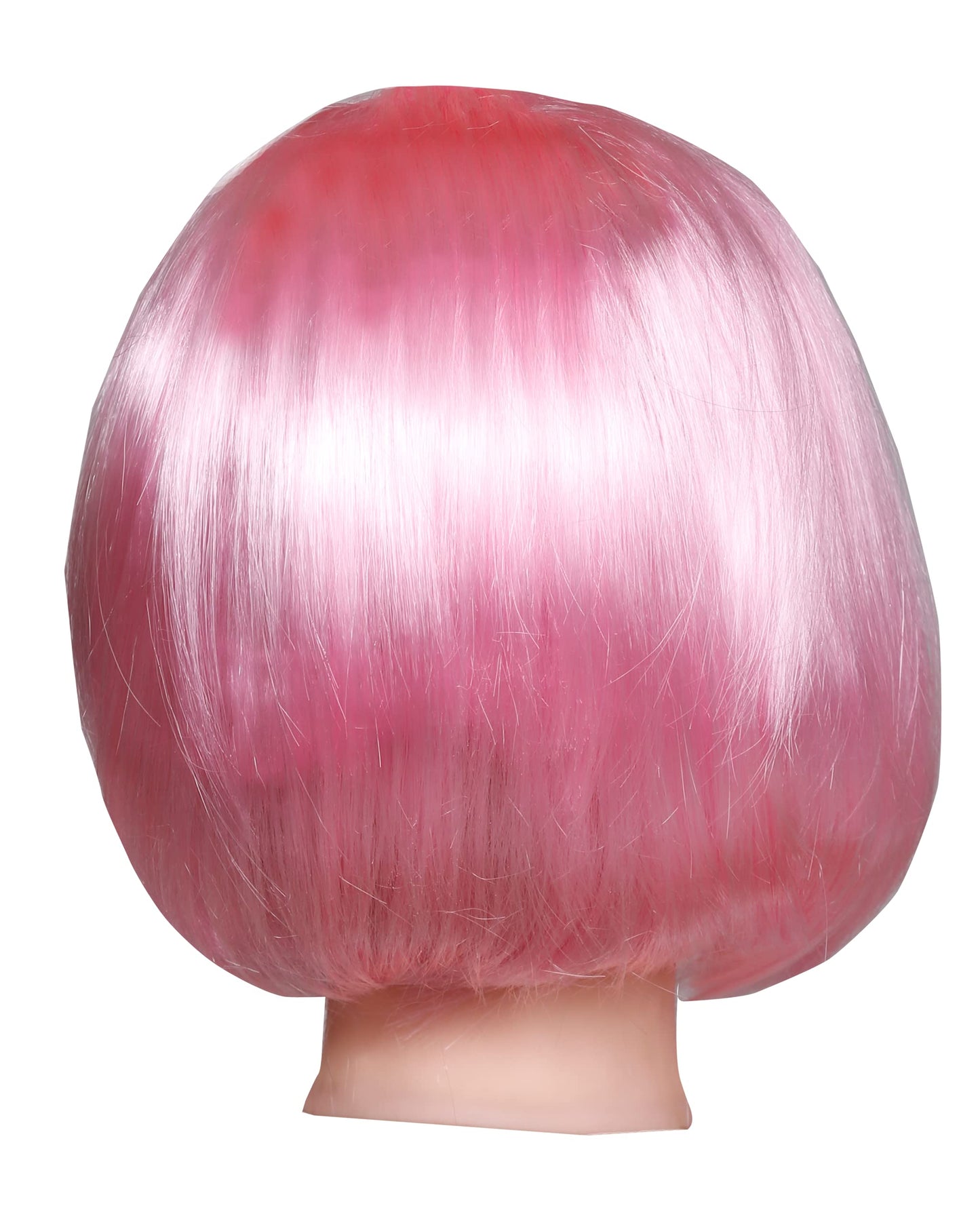 Matissa Short Straight 10" Bob Wig with Bangs Synthetic Fancy Dress Costume Halloween Party (Pink)